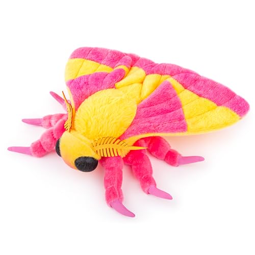 lilizzhoumax Motte Plüschtier 27cm/11”, Simuliertes Tier Seidenmotte Moth Plüschtier, Kawaii Motte Plüschtier, Realistische Insekt Motte Spielzeug für Wilde Tiere, Geschenk für Freunde und Kinder von lilizzhoumax