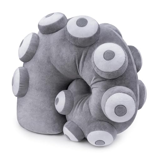 lilizzhoumax Oktopus Kissen plüschtier 40cm/16”, Simuliertes Tier Oktopus Kissen Kawaii Oktopus Fisch, Realistische Oktopus Plüsch Spielzeug für Wilde Tiere Geschenk für Kinder grau von lilizzhoumax