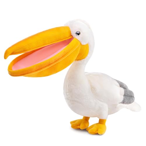 lilizzhoumax Pelikane plüschtier 30cm/11.8”, Simuliertes Tier Kawaii Pelikane Plüsch, Realistische Vogel-Plüsch Spielzeug für Wilde Tiere, Geschenk für Freunde und Kinder pelziges Stofftier lilizzhoumax Pelikane plüschtier 30cm/11.8”, Simuliertes Tier Kawaii Pelikane Plüsch, Realistische Vogel-Plüsch Spielzeug für Wilde Tiere, Geschenk für Freunde und Kinder pelziges Stofftier von lilizzhoumax