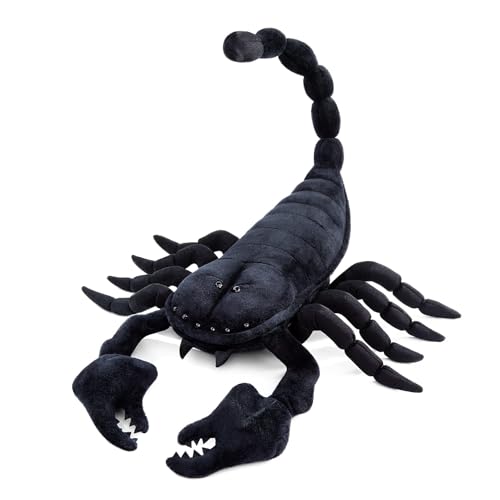 lilizzhoumax Plüschtier Kaiser Skorpion 40cm/16”, Simuliertes Tier Kawaii Plüschtier Kaiser Skorpion Realistische Plüschtier Kaiser Skorpion Spielzeug für Wilde Tiere Geburtstagsgeschenk für Kinder von lilizzhoumax