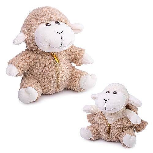 Lilizzhoumax Schaf Plüschtier 16cm/6", Simuliertes Tier Kuscheltier, Kawaii Realistisches Plüsch Spielzeug für Wilde Tiere, Geschenk für Freunde und Kinder Lilizzhoumax Schaf Plüschtier 16cm/6", Simuliertes Tier Kuscheltier, Kawaii Realistisches Plüsch Spielzeug für Wilde Tiere, Geschenk für Freunde und Kinder von lilizzhoumax