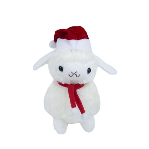 Lilizzhoumax Schaf Plüschtier 25cm 10" Weihnachten Tier Kawaii Kuscheltier Christmas Plüsch Spielzeug für Wilde Tiere, Geschenk für Freunde und Kinder Pelziges Stofftier Rot Lilizzhoumax Schaf Plüschtier 25cm 10" Weihnachten Tier Kawaii Kuscheltier Christmas Plüsch Spielzeug für Wilde Tiere, Geschenk für Freunde und Kinder Pelziges Stofftier Rot von lilizzhoumax