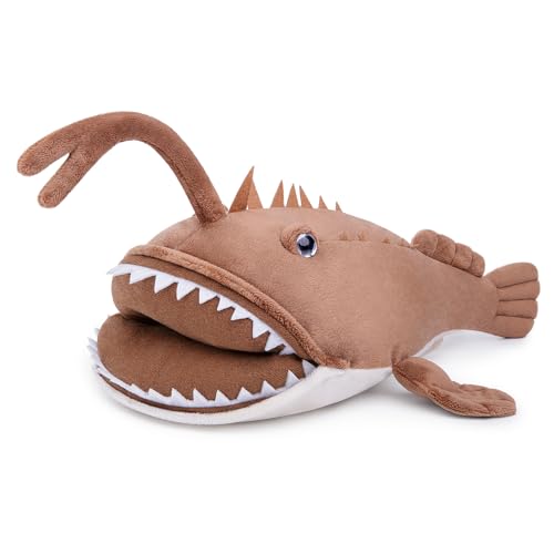 lilizzhoumax Seeteufel plüschtier 30cm/12Zoll Simuliertes Tier Kawaii Realistische Anglerfisch Laternenfisch Kuscheltier Spielzeug für Wilde Tiere Geschenk für Kinder pelziges Stofftier - braun lilizzhoumax Seeteufel plüschtier 30cm/12Zoll Simuliertes Tier Kawaii Realistische Anglerfisch Laternenfisch Kuscheltier Spielzeug für Wilde Tiere Geschenk für Kinder pelziges Stofftier - braun von lilizzhoumax