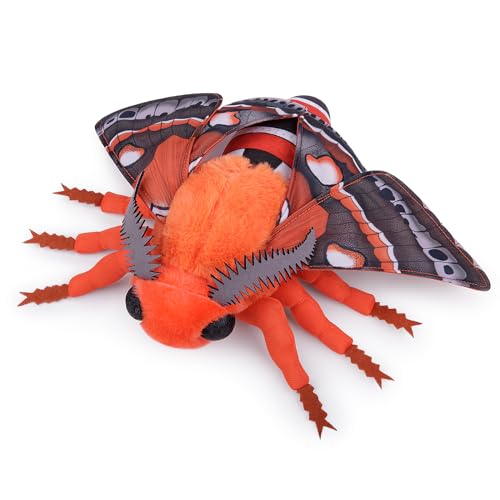 lilizzhoumax Simulation Cecropia-Motte Plüschtier 10,62 Zoll Weiches realistisches Cecropia-Motte Stofftier für Kinder Insektenliebhaber Jungen und Mädchen Geschenke Heimdekoration orange lilizzhoumax Simulation Cecropia-Motte Plüschtier 10,62 Zoll Weiches realistisches Cecropia-Motte Stofftier für Kinder Insektenliebhaber Jungen und Mädchen Geschenke Heimdekoration orange von lilizzhoumax