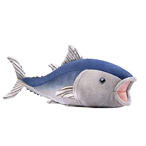 lilizzhoumax Thunfisch plüschtier Blau 40cm/16”, Simuliertes Tier Thunfisch Plüschtier, Kawaii Fisch plüschtier, Realistische Thunfisch Plüsch Spielzeug für Wilde Tiere, Geschenk für Kinder lilizzhoumax Thunfisch plüschtier Blau 40cm/16”, Simuliertes Tier Thunfisch Plüschtier, Kawaii Fisch plüschtier, Realistische Thunfisch Plüsch Spielzeug für Wilde Tiere, Geschenk für Kinder von lilizzhoumax