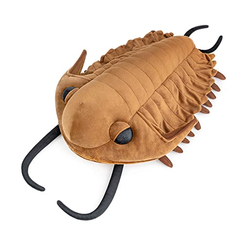 lilizzhoumax Trilobiten-Plüsch-Spielzeug 40cm/16”, Simuliertes Tier Kawaii Trilobiten-Plüsch Realistische Trilobiten-Plüsch Spielzeug für Wilde Tiere Geburtstagsgeschenk für Kinder Meereslebewesen von lilizzhoumax