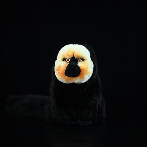 lilizzhoumax Weißgesichtiger Saki-AFFE Plüschtier Kuscheltier 42cm Kawaii AFFE Kissen Stofftier Tierwelt Plüsch Realistische Spielzeug Heimdekorationen Weihnachten Geschenk für Kinder Jungen Mädchen von lilizzhoumax