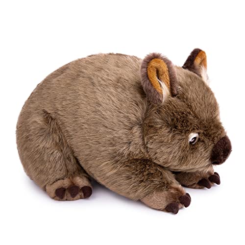 lilizzhoumax Wombat plüschtier 28cm/11Zoll simuliertes Tier Kawaii Wombat Kuscheltier stofftier realistische Spielzeug für Wilde Stofftier tolle Geschenkidee für Freunde Kinder von lilizzhoumax