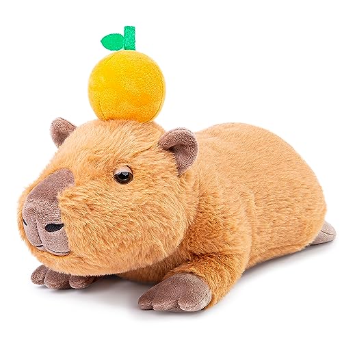 lilizzhoumax capybara plüschtier 31cm/12”, simuliertes Tier Capybara Plüschtier, kawaii Capybara Plüschtier, realistische Capybara Plüschspie Spielzeug für wilde Tiere, Geschenk für Freunde und Kinder von lilizzhoumax