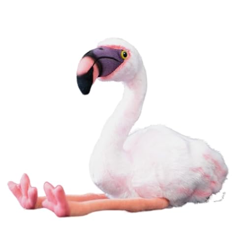 lilizzhoumax rosa Flamingo plüschtier 21cm/8”, Simuliertes Tier Kawaii Flamingo Plüsch, Realistische Vogel-Plüsch Spielzeug für Wilde Tiere, Geschenk für Freunde und Kinder pelziges Stofftier von lilizzhoumax