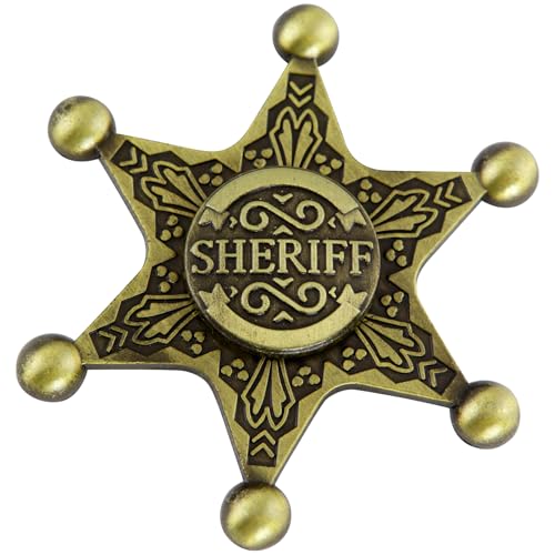 Spinner Fun Metal Gyroscope Rotating Sheriff Badge Decorative Gift von limcmelf