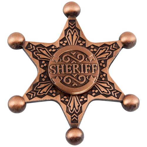Spinner Fun Metal Gyroscope Rotating Sheriff Badge Decorative Gift von limcmelf