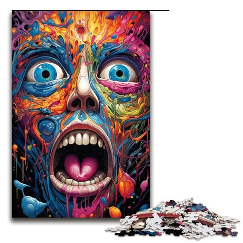 1000 Puzzle Bizarre Bunte Monster Holz Kinderpuzzle Familie Eltern Kind Interaktion 75x50cm 1000 Puzzle Bizarre Bunte Monster Holz Kinderpuzzle Familie Eltern Kind Interaktion 75x50cm von linghhiming