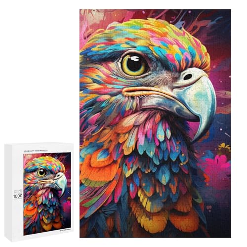 1000 Puzzle Bunter Adler Holz Kinderpuzzle Familie Eltern Kind Interaktion 75x50cm 1000 Puzzle Bunter Adler Holz Kinderpuzzle Familie Eltern Kind Interaktion 75x50cm von linghhiming