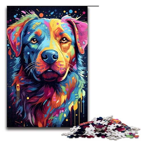1000 Puzzle Regenbogenwelpe Buntes Holzpuzzle für Kinder Familien Eltern Kind Interaktion 75x50cm 1000 Puzzle Regenbogenwelpe Buntes Holzpuzzle für Kinder Familien Eltern Kind Interaktion 75x50cm von linghhiming