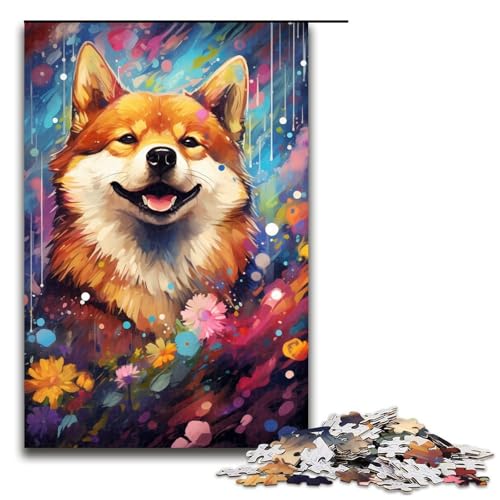 1000 Teile „Die farbenfrohe Psychedelia der Galaxie Shiba Inu Puzzle für Erwachsene Spaß für die ganze Familie Familienspiel Stressabbau schwieriges Herausforderungspuzzle 75 x 50 cm 1000 Teile „Die farbenfrohe Psychedelia der Galaxie Shiba Inu Puzzle für Erwachsene Spaß für die ganze Familie Familienspiel Stressabbau schwieriges Herausforderungspuzzle 75 x 50 cm von linghhiming