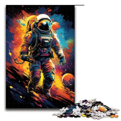 1000 Teile Astronauten Spielen im farbenfrohen Weltraum Puzzle für Erwachsene Holzpuzzle Familienspiele 75 x 50 cm 1000 Teile Astronauten Spielen im farbenfrohen Weltraum Puzzle für Erwachsene Holzpuzzle Familienspiele 75 x 50 cm von linghhiming