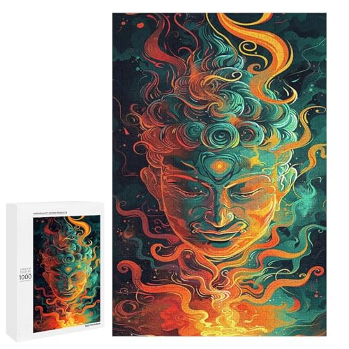 1000 Teile Buddha Puzzle für Erwachsene Holzpuzzle Familienspiele 75 x 50 cm 1000 Teile Buddha Puzzle für Erwachsene Holzpuzzle Familienspiele 75 x 50 cm von linghhiming