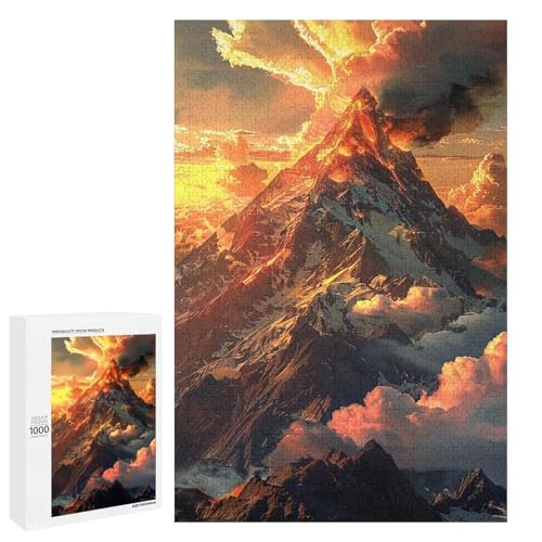 1000 Teile Bunte Vulkan Puzzles für Erwachsene Holzpuzzle Familienspiele 75x50cm 1000 Teile Bunte Vulkan Puzzles für Erwachsene Holzpuzzle Familienspiele 75x50cm von linghhiming
