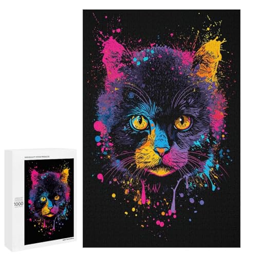 1000 Teile Buntes Katzenpuzzle für Erwachsene Holzpuzzle Familienspiele 75 x 50 cm 1000 Teile Buntes Katzenpuzzle für Erwachsene Holzpuzzle Familienspiele 75 x 50 cm von linghhiming