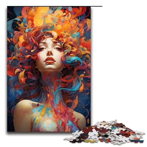 1000 Teile Buntes künstlerisches Mädchen Puzzle für Erwachsene Holzpuzzle Familienspiele 75 x 50 cm 1000 Teile Buntes künstlerisches Mädchen Puzzle für Erwachsene Holzpuzzle Familienspiele 75 x 50 cm von linghhiming
