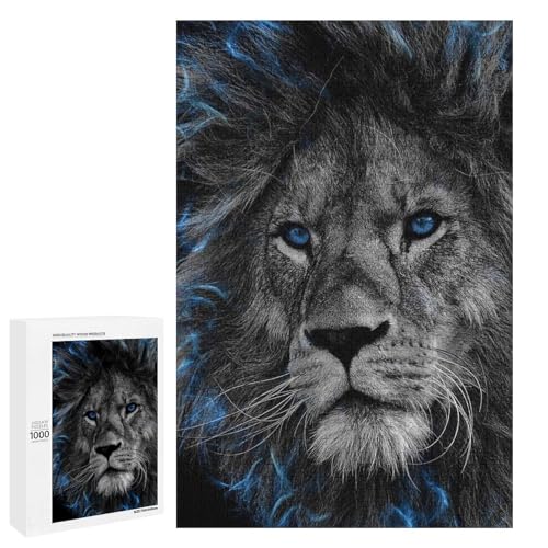 1000 Teile Der Löwe Puzzle für Erwachsene Holzpuzzle Familienspiele (75 x 50 cm) von linghhiming