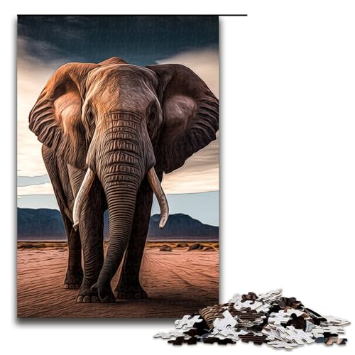 1000 Teile Elefantenpuzzle für Erwachsene Holzpuzzle Familienspiele 75 x 50 cm 1000 Teile Elefantenpuzzle für Erwachsene Holzpuzzle Familienspiele 75 x 50 cm von linghhiming