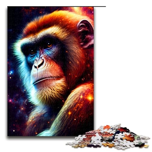 1000 Teile Gorilla Puzzle für Erwachsene Holzpuzzle Familienspiele 75 x 50 cm von linghhiming