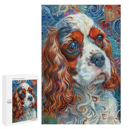 1000 Teile Kunst Hundepuzzle für Erwachsene Holzpuzzle Familienspiele 75 x 50 cm von linghhiming