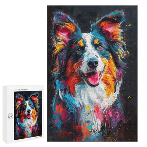 1000 Teile Kunst Hundepuzzle für Erwachsene Holzpuzzle Familienspiele 75 x 50 cm 1000 Teile Kunst Hundepuzzle für Erwachsene Holzpuzzle Familienspiele 75 x 50 cm von linghhiming