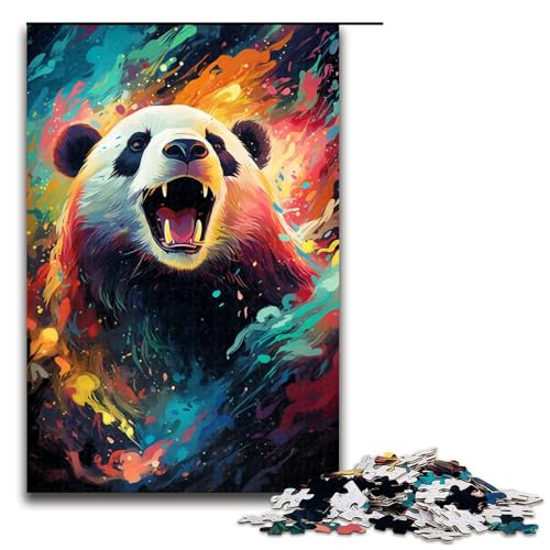 1000 Teile Psychedelisches Gemälde Panda Puzzle für Erwachsene Spaß für die ganze Familie Familienspiel Stressabbau schwieriges Herausforderungspuzzle 75 x 50 cm 1000 Teile Psychedelisches Gemälde Panda Puzzle für Erwachsene Spaß für die ganze Familie Familienspiel Stressabbau schwieriges Herausforderungspuzzle 75 x 50 cm von linghhiming