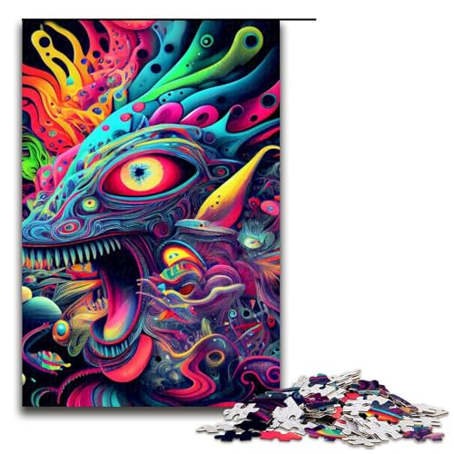1000 Teile abstrakte psychedelische Puzzles für Erwachsene Holzpuzzle Familienspiele 75 x 50 cm 1000 Teile abstrakte psychedelische Puzzles für Erwachsene Holzpuzzle Familienspiele 75 x 50 cm von linghhiming
