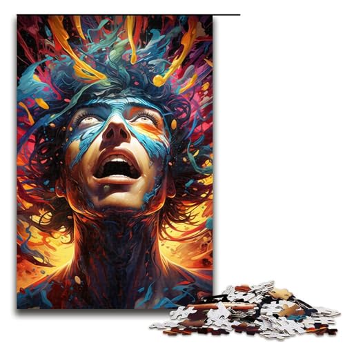 1000 Teile für Erwachsene und Kinder von Jigsaw Color Art Girl Puzzles für Erwachsene Holzpuzzle 75x50cm 1000 Teile für Erwachsene und Kinder von Jigsaw Color Art Girl Puzzles für Erwachsene Holzpuzzle 75x50cm von linghhiming