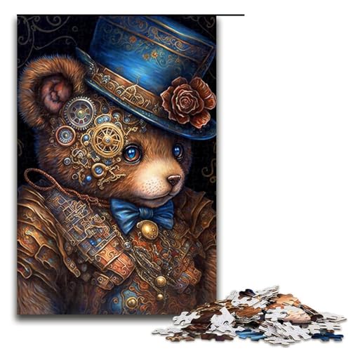 1000 teiliges Art Bären Puzzle für Erwachsene unmögliches Puzzle zum Stressabbau für Teenager ab 14 Jahren 1000 Teile (75 x 50 cm) von linghhiming