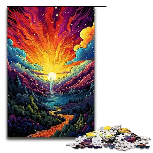 1000 teiliges Black_Hills_buntes Puzzle für Kinder Holzpuzzle Heimkunstdekor 75 x 50 cm 1000 teiliges Black_Hills_buntes Puzzle für Kinder Holzpuzzle Heimkunstdekor 75 x 50 cm von linghhiming