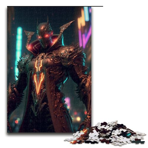 1000 teiliges Cyborg Puzzle für Erwachsene Holzpuzzle anspruchsvolles Spiel 75 x 50 cm von linghhiming