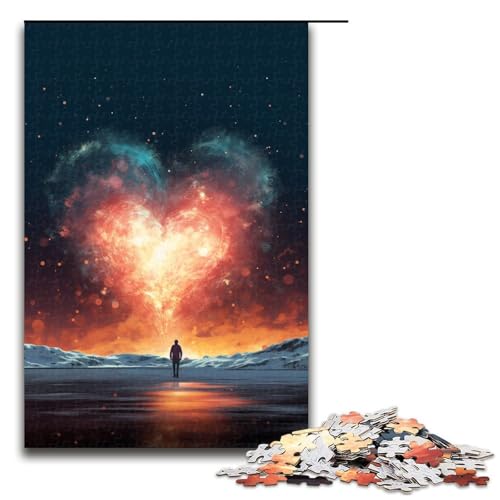 1000 teiliges Liebes und Romantik Puzzlespiel Puzzle für Erwachsene geeignet für Paare und Teenager ab 14 Jahren 1000 Teile (75 x 50 cm) von linghhiming