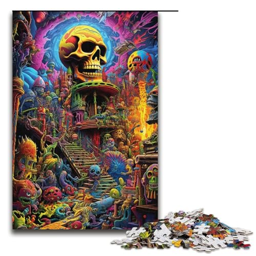 1000 teiliges Monster World Puzzlespiel Puzzle für Erwachsene geeignet für Paare und Teenager ab 14 Jahren 1000 Teile (38 x 26 cm) von linghhiming