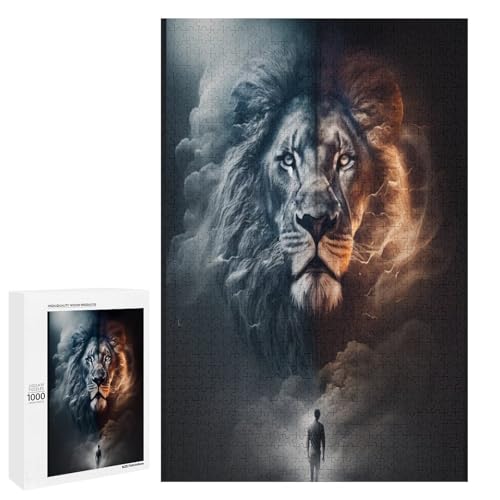 1000 teiliges Puzzle „Cosmic Lion“ für Erwachsene und Kinder Holzpuzzle pädagogisches Spielzeug zum Stressabbau 75 x 50 cm 1000 teiliges Puzzle „Cosmic Lion“ für Erwachsene und Kinder Holzpuzzle pädagogisches Spielzeug zum Stressabbau 75 x 50 cm von linghhiming