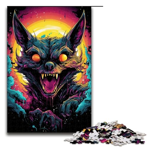 1000 teiliges Puzzle „Fledermaus im Mondlicht“ für Erwachsene Holzpuzzle anspruchsvolles Spiel 75 x 50 cm 1000 teiliges Puzzle „Fledermaus im Mondlicht“ für Erwachsene Holzpuzzle anspruchsvolles Spiel 75 x 50 cm von linghhiming