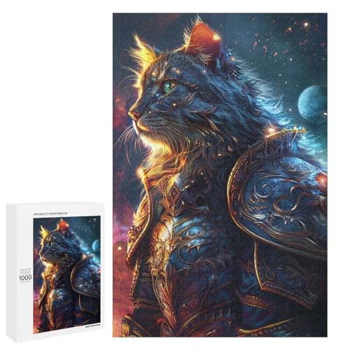 1000 teiliges Puzzle „Katzen“ für Erwachsene rundes Holzpuzzle anspruchsvolles Spiel (75 x 50 cm) von linghhiming