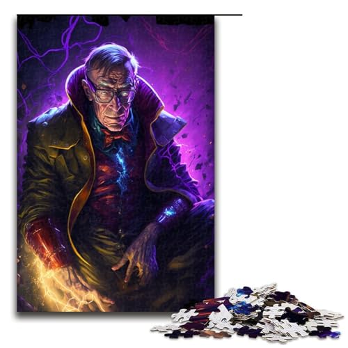 1000 teiliges Puzzle „Mad Doctor für Erwachsene und Kinder Holzpuzzle pädagogisches Spielzeug zum Stressabbau (75 x 50 cm) von linghhiming