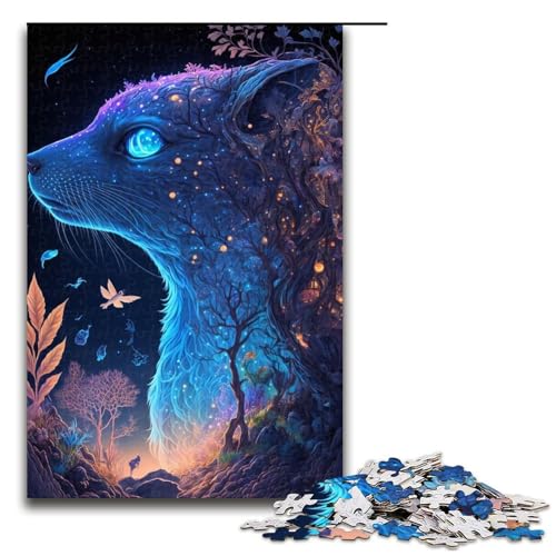 1000 teiliges Puzzle „Spirits of Nature für Erwachsene und Kinder Holzpuzzle pädagogisches Spielzeug zum Stressabbau (75 x 50 cm) von linghhiming