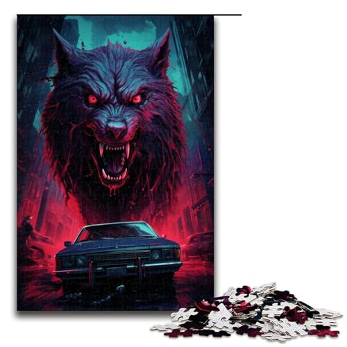 1000 teiliges Puzzle „Supernatural Wolf aus Holz Lernspiele Heimdekoration 75 x 50 cm 1000 teiliges Puzzle „Supernatural Wolf aus Holz Lernspiele Heimdekoration 75 x 50 cm von linghhiming