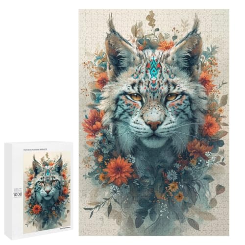 1000 teiliges Puzzle Art Lynx Puzzle für Erwachsene Holzpuzzle Herausforderndes Spiel 75x50cm 1000 teiliges Puzzle Art Lynx Puzzle für Erwachsene Holzpuzzle Herausforderndes Spiel 75x50cm von linghhiming