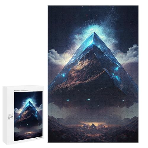 1000 teiliges Puzzle Berg der Träume für Kinder Holzpuzzle Heimkunstdekor (75 x 50 cm) von linghhiming
