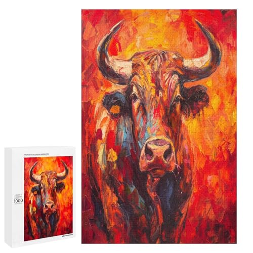 1000 teiliges Puzzle Bisonbulle für Erwachsene Holzpuzzle anspruchsvolles Spiel 75 x 50 cm 1000 teiliges Puzzle Bisonbulle für Erwachsene Holzpuzzle anspruchsvolles Spiel 75 x 50 cm von linghhiming