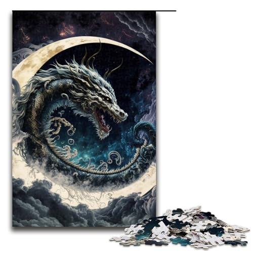 1000 teiliges Puzzle Brave Dragon für Erwachsene und Kinder Holzpuzzle pädagogisches Spielzeug zum Stressabbau 75 x 50 cm 1000 teiliges Puzzle Brave Dragon für Erwachsene und Kinder Holzpuzzle pädagogisches Spielzeug zum Stressabbau 75 x 50 cm von linghhiming