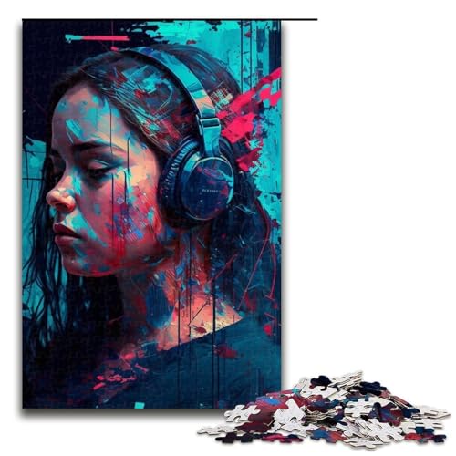 1000 teiliges Puzzle Bright Goddess Holzpuzzle Lernspiele Heimdekoration 75 x 50 cm von linghhiming