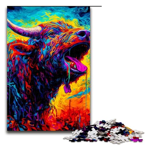 1000 teiliges Puzzle Bullen Puzzle für Erwachsene und Kinder Holzpuzzle pädagogisches Spielzeug zum Stressabbau 75 x 50 cm 1000 teiliges Puzzle Bullen Puzzle für Erwachsene und Kinder Holzpuzzle pädagogisches Spielzeug zum Stressabbau 75 x 50 cm von linghhiming